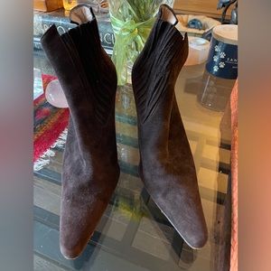 Gianni Milanesi Milano Brown Suede Ankle Boot Size 38